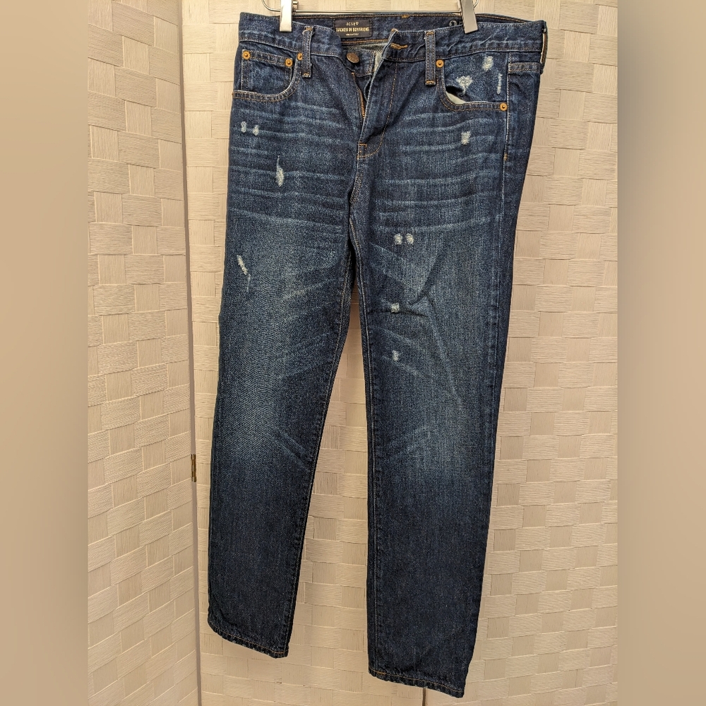 J CREW Broken In Boyfriend jeans women's 27
